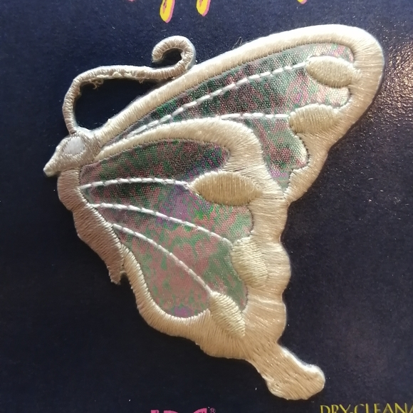 Y2K Fluorescent Butterfly Iron-On Patch 🦋🌴 - Picture 4 of 4